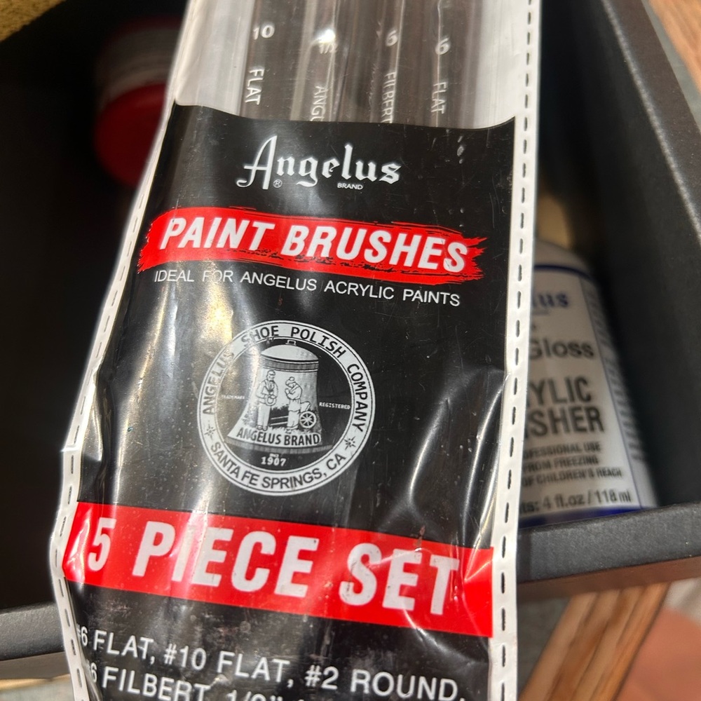 New Angelus Red Bottom Restoration - Black & Red